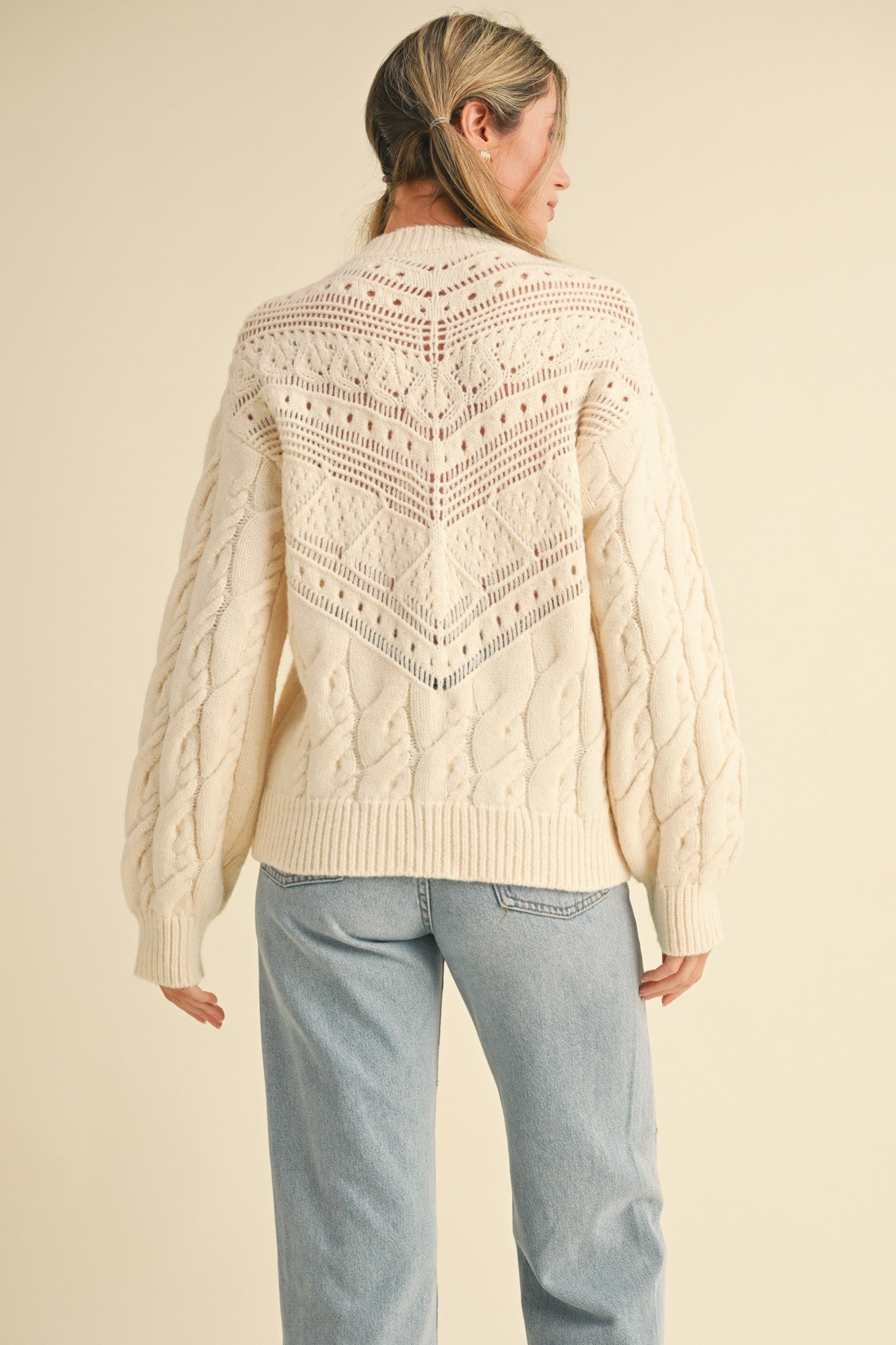 Maisie Lace Trim Sweater