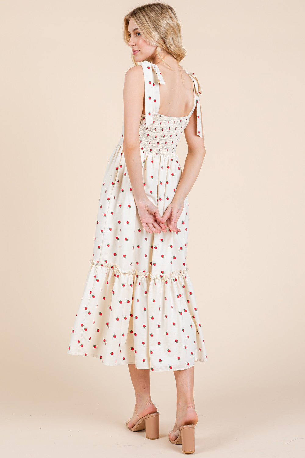 Marley Strawberry Midi Dress