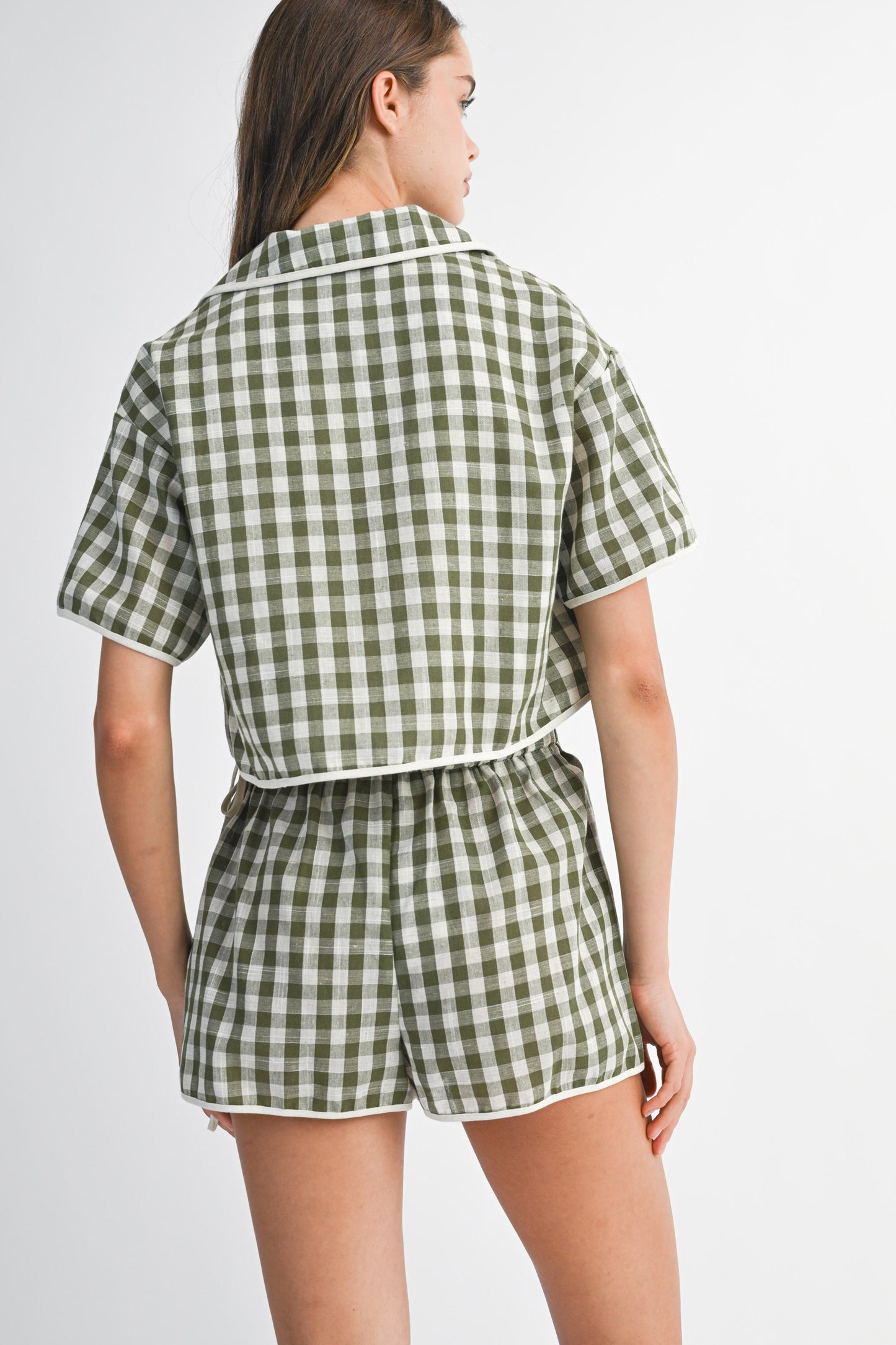 Wren Gingham Skort
