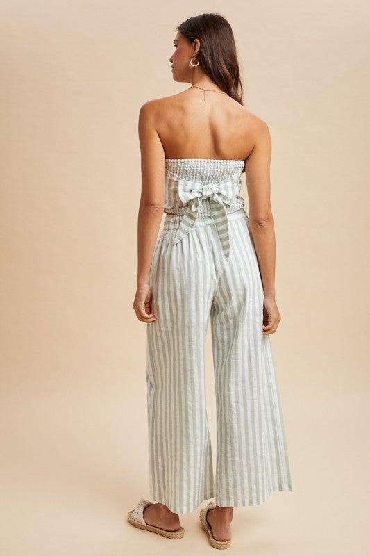 In the Villa Striped Tube Top