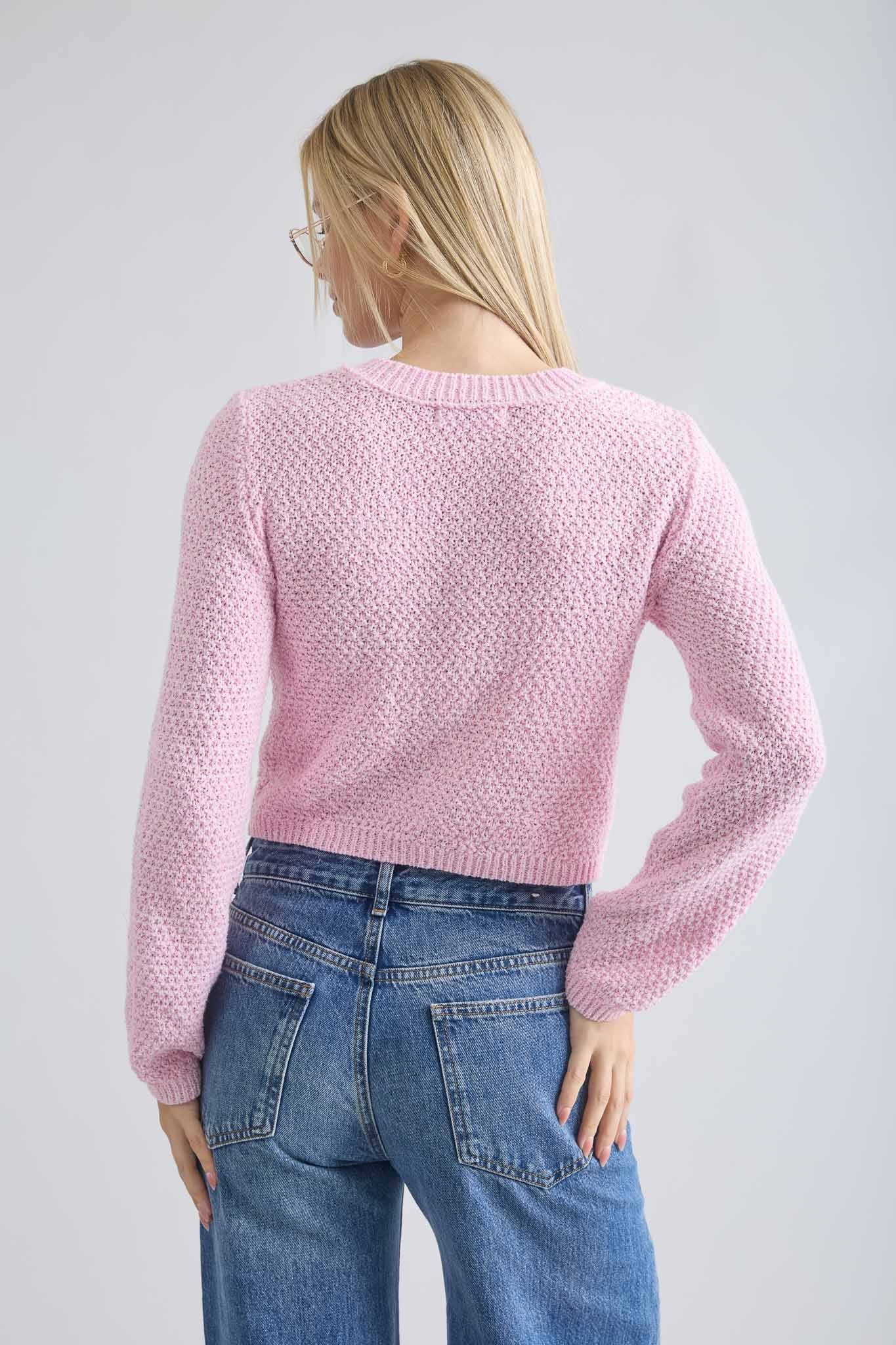 Elle Marled Knit Cardigan