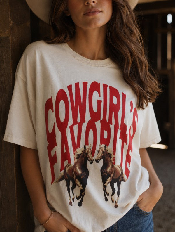 Cowgirls Favorite Graphic Tee