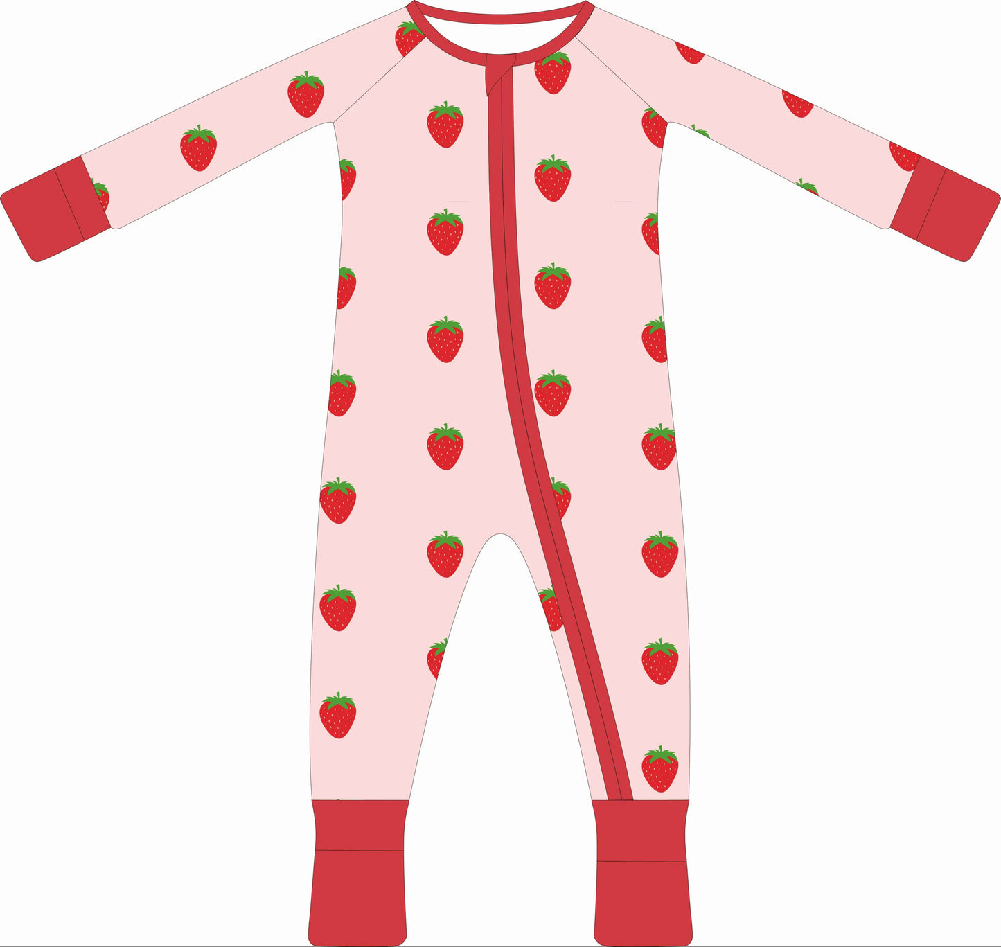 Berry Bliss Zip Up Onesie