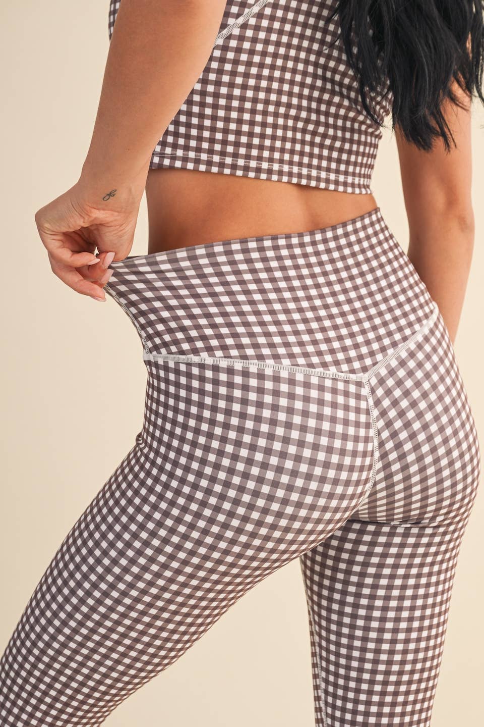 Paisley Gingham Leggings