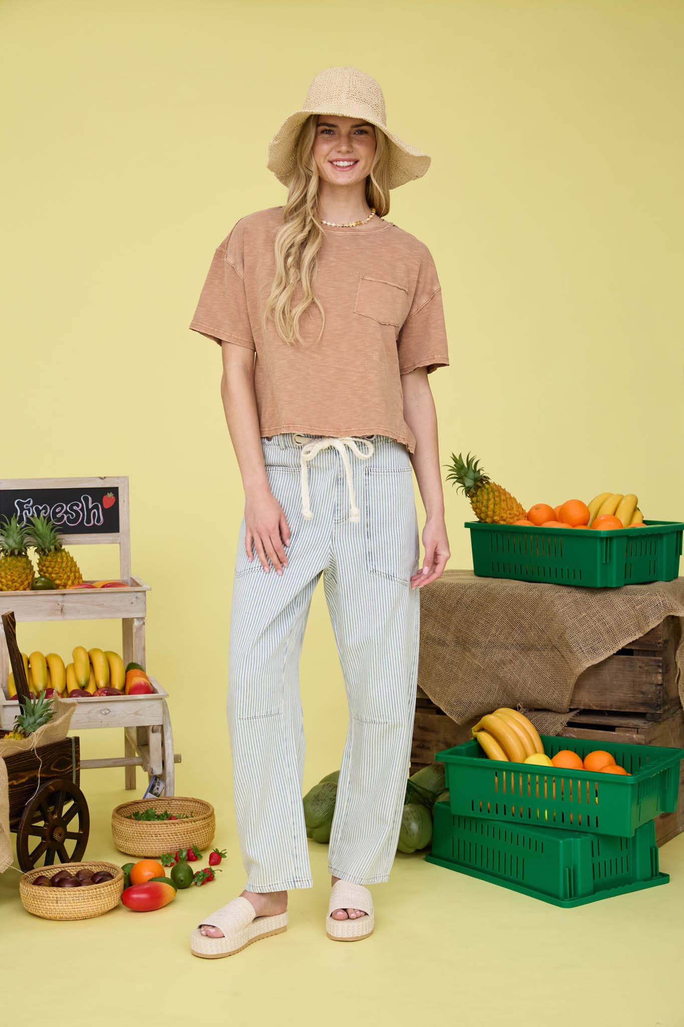 Bailey Stripe Denim Pants