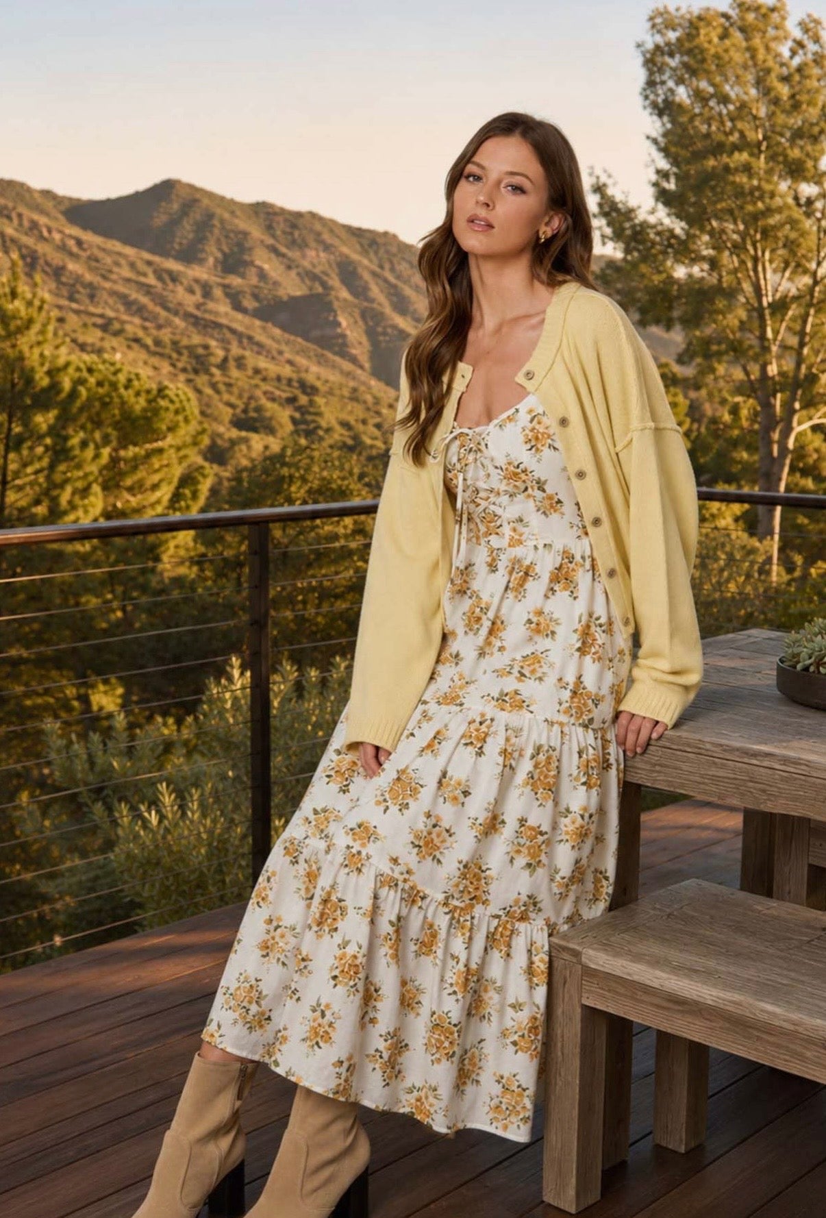 Quinn Floral Midi Dress