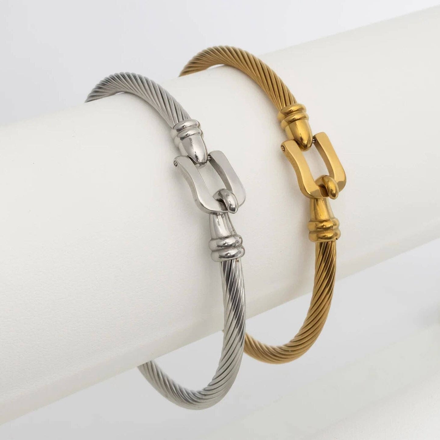 Khari Buckle Clasp Bangle Bracelet