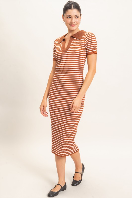 Hattie Ribbed Midi Dress