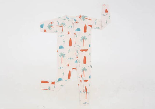 Ocean Avenue Zip Up Onesie