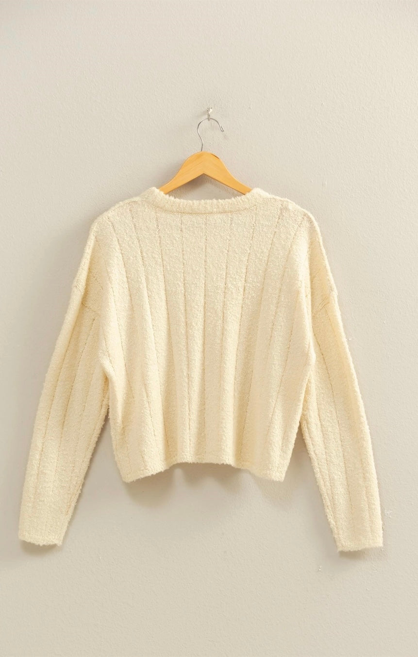 Morgan Ribbed Textured Sweater