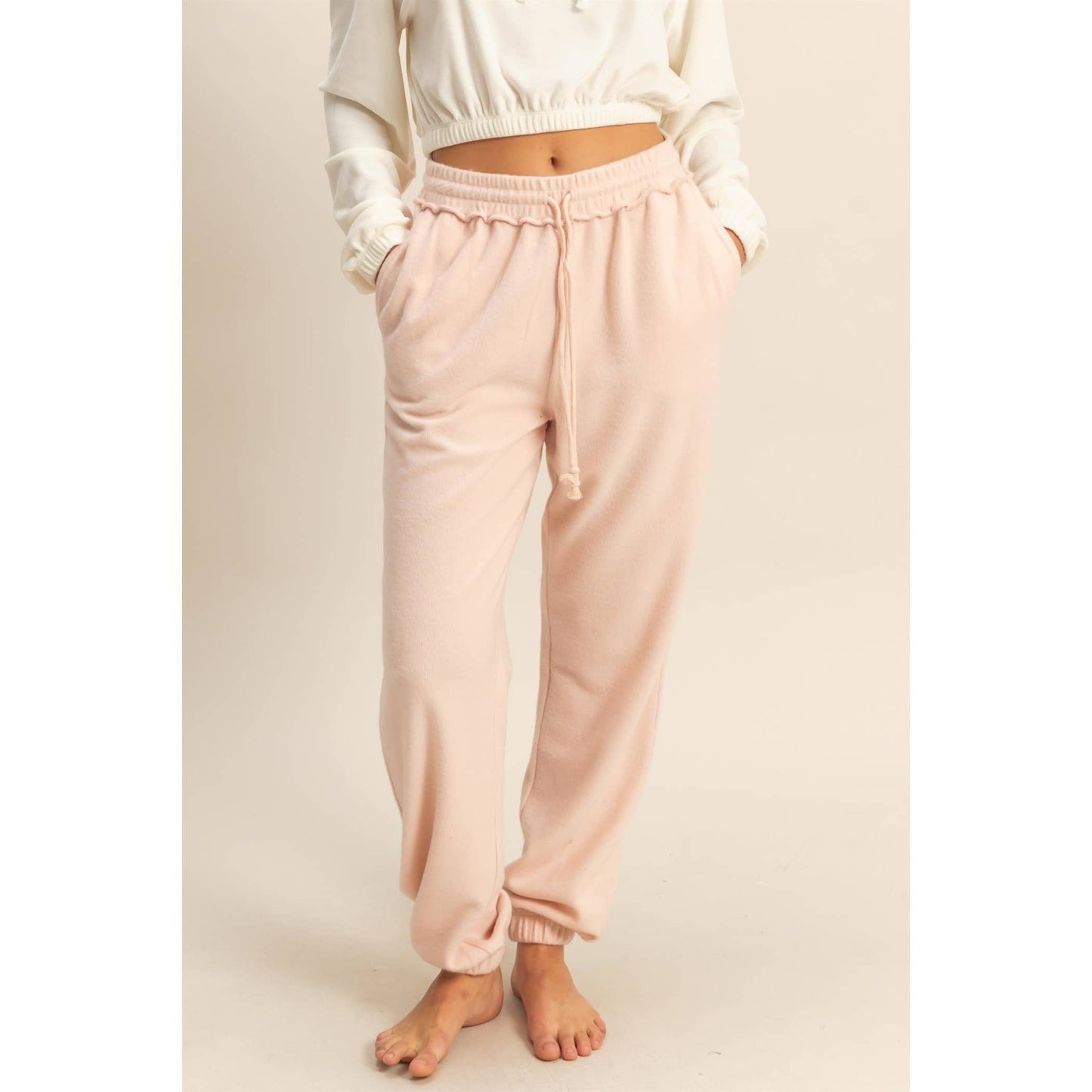 Lucy Seam High Waisted Jogger Pants