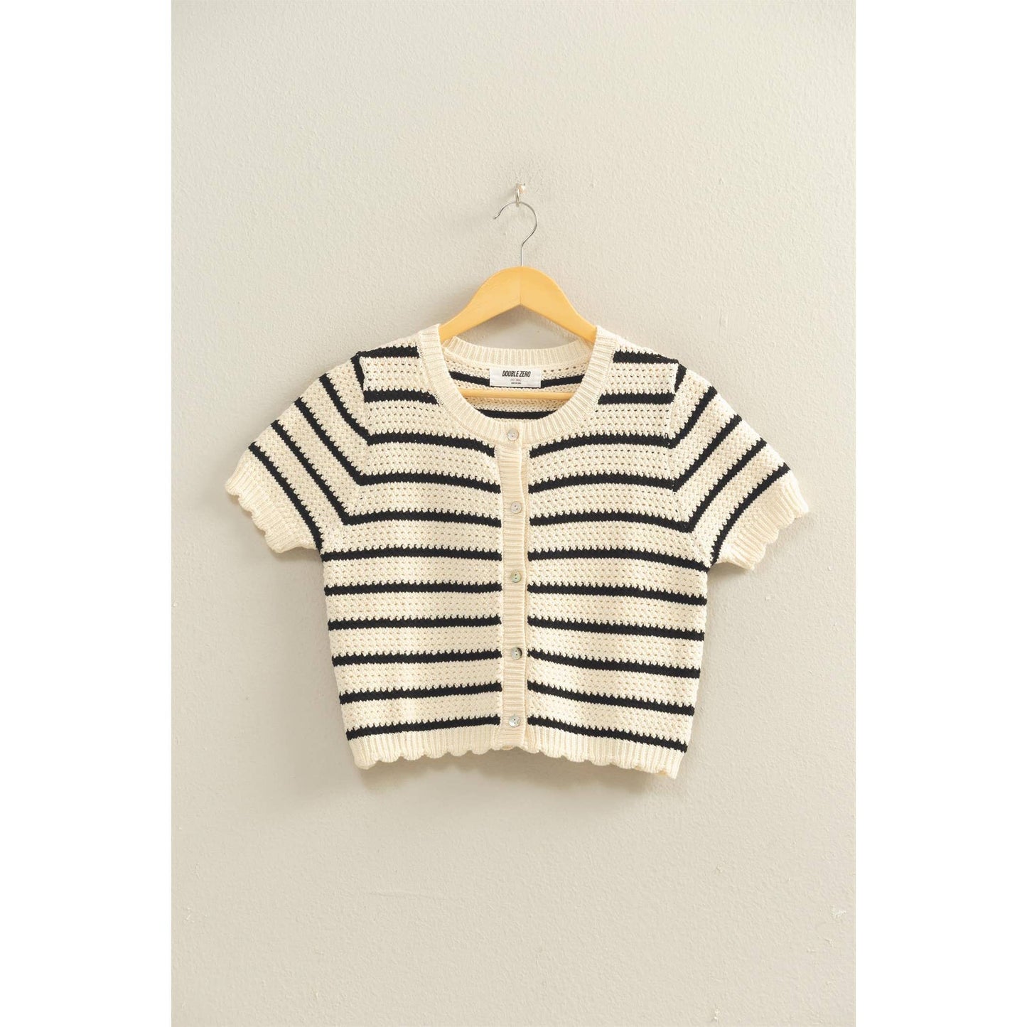 Halston Short Sleeve Cardigan