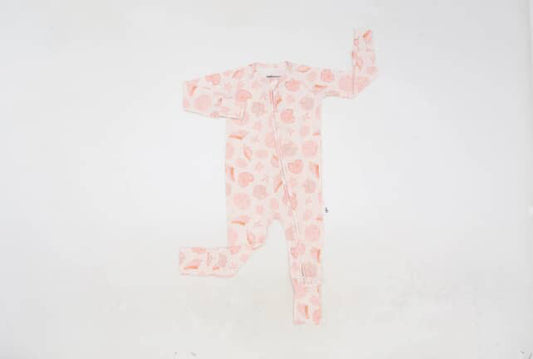 Sea Shells by Sea Shore Zip Up Onesie