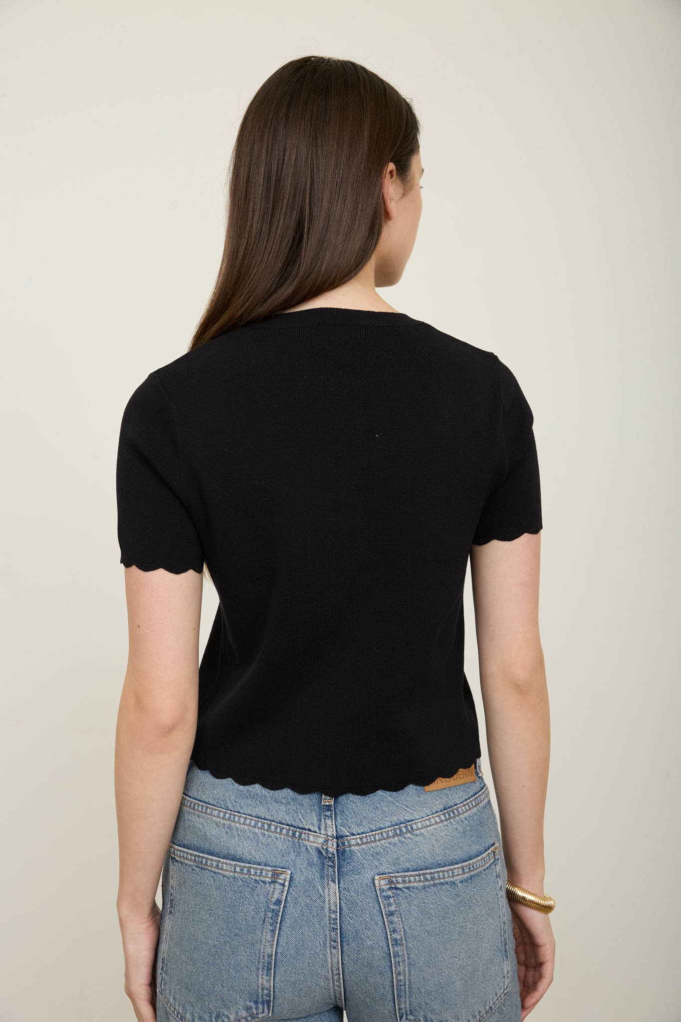 Parker Scalloped Hem Cardigan