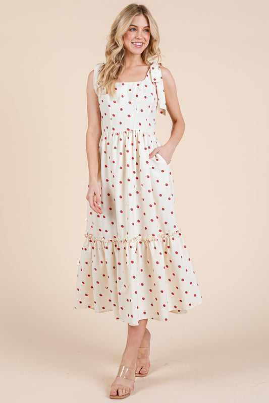 Marley Strawberry Midi Dress