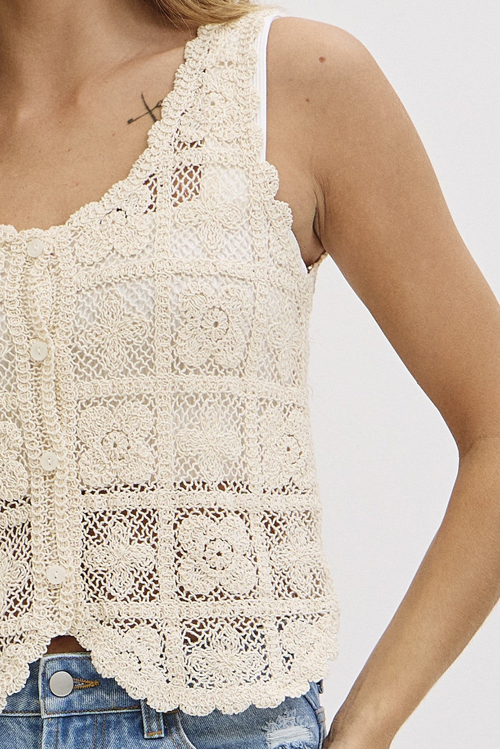 Keeley Crochet Tank