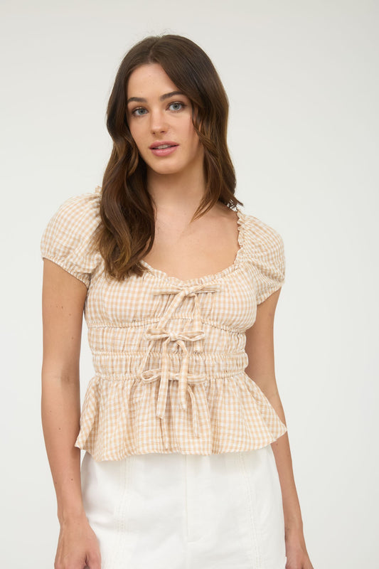 Daisy Gingham Top