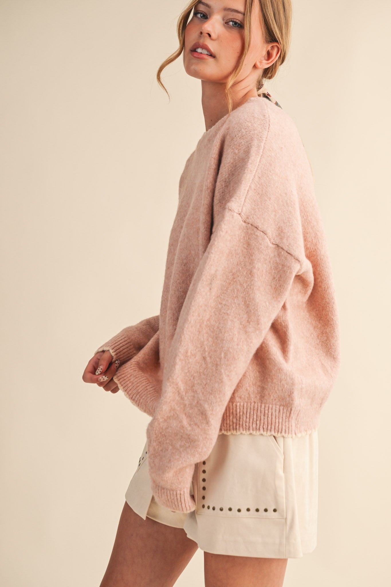 Cloud 9 Scalloped Edge Sweater