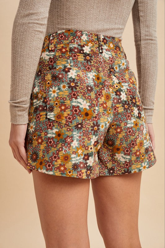 Royce Corduroy Wrap Skort