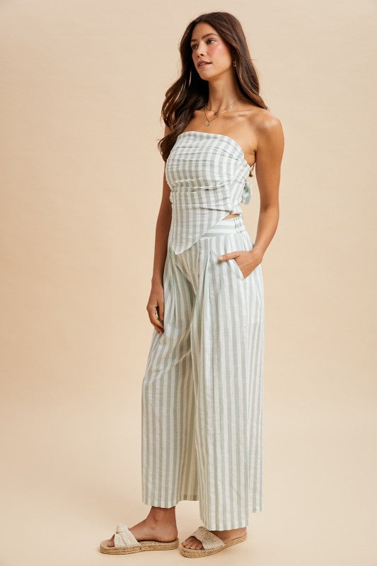In the Villa Striped Tube Top