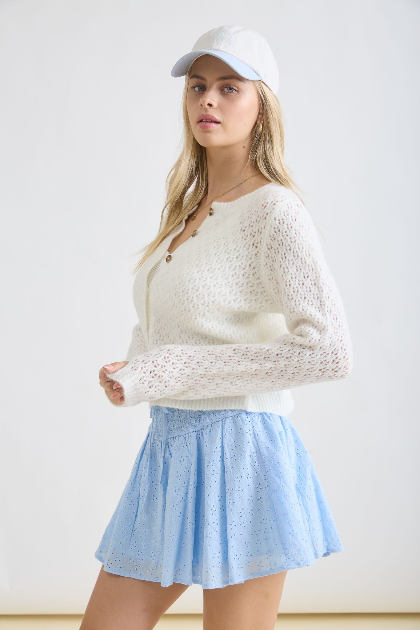 Laken Eyelet Cardigan