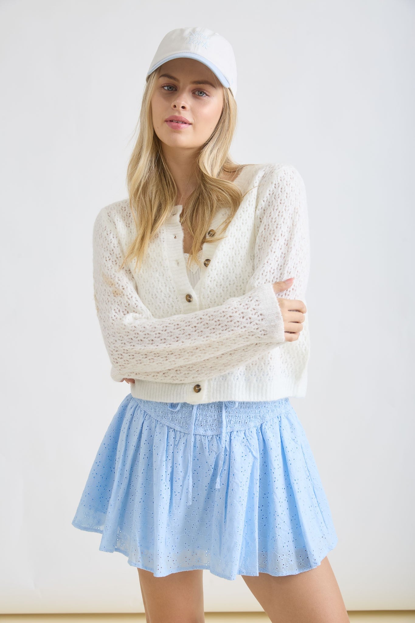 Laken Eyelet Cardigan