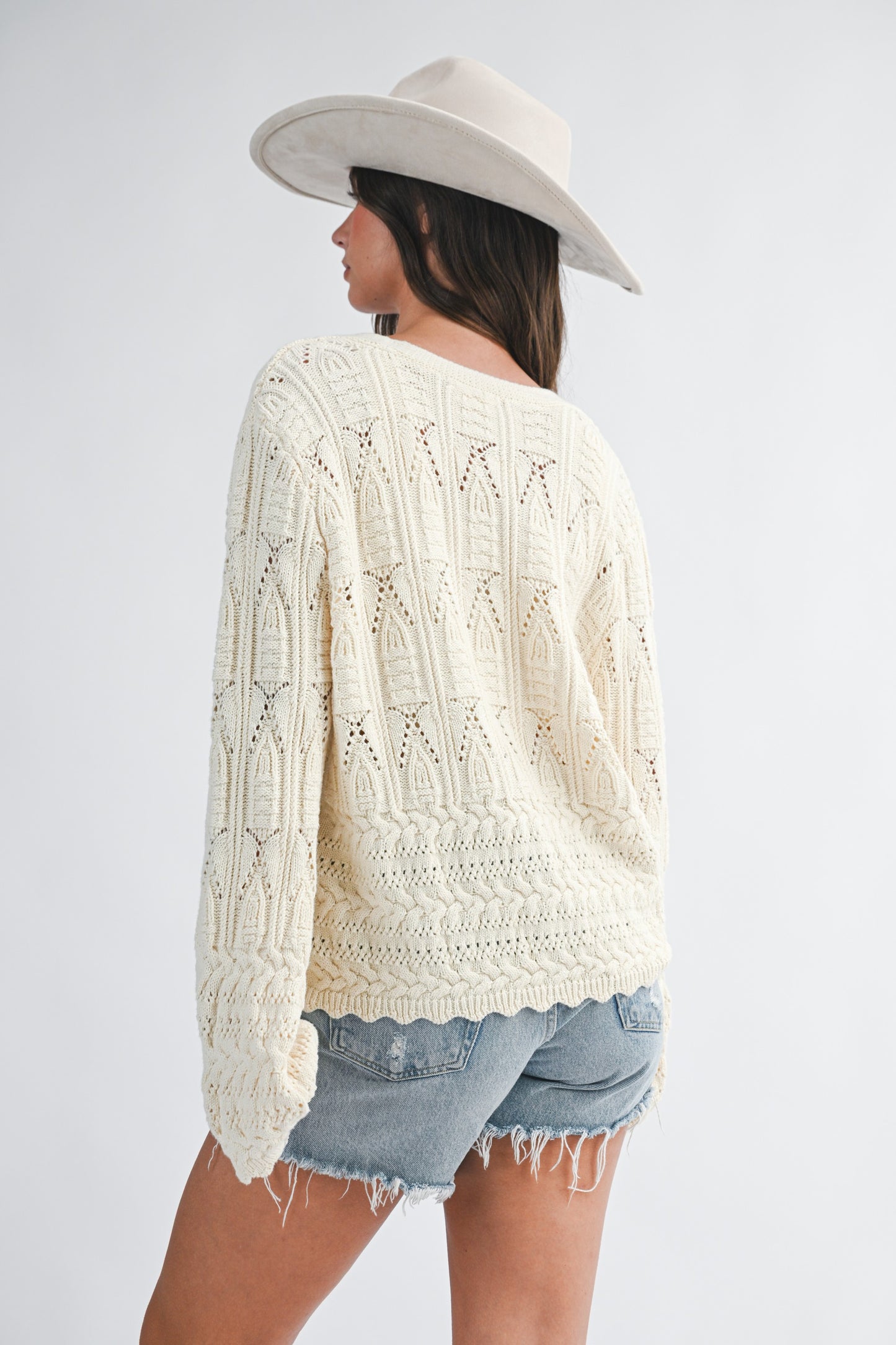 Wylie Pointelle Cardigan