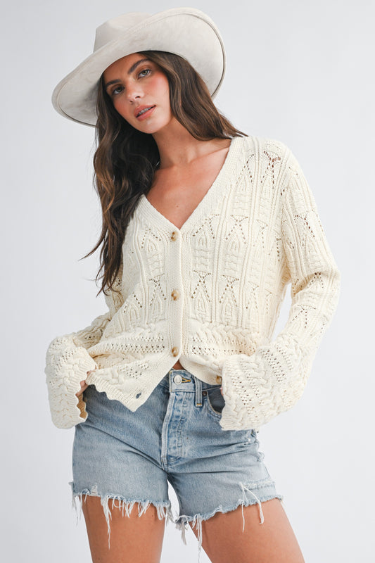 Wylie Pointelle Cardigan