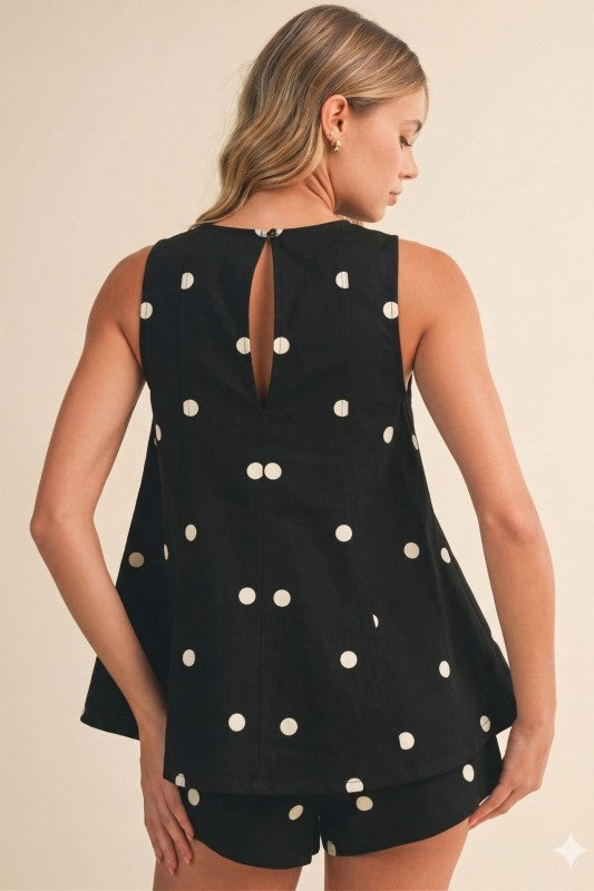 Delaney Polka Dot Top