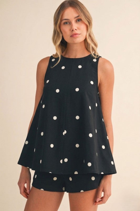 Delaney Polka Dot Top