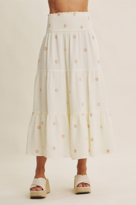 Field of Daisies Gauze Skirt