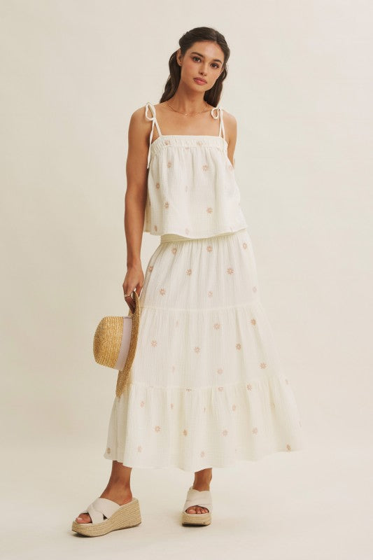 Field of Daisies Gauze Top