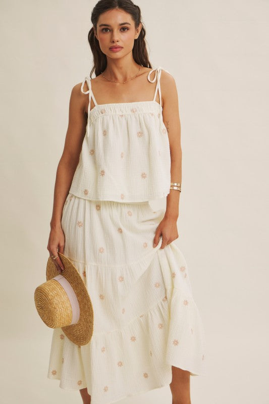 Field of Daisies Gauze Top