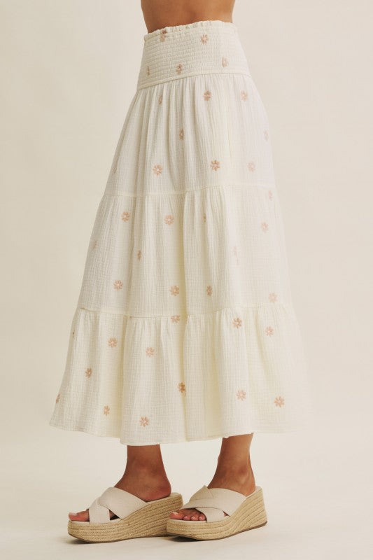 Field of Daisies Gauze Skirt