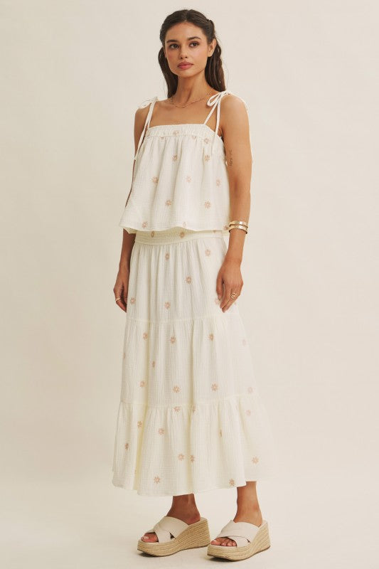 Field of Daisies Gauze Top