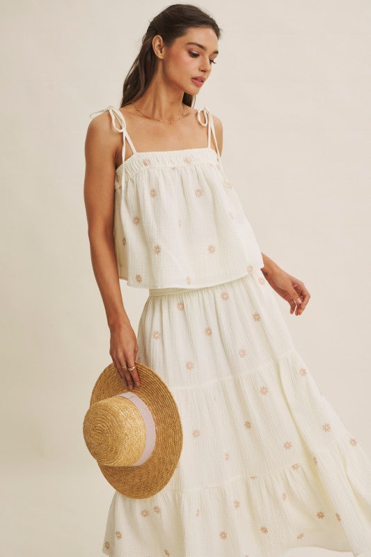 Field of Daisies Gauze Top