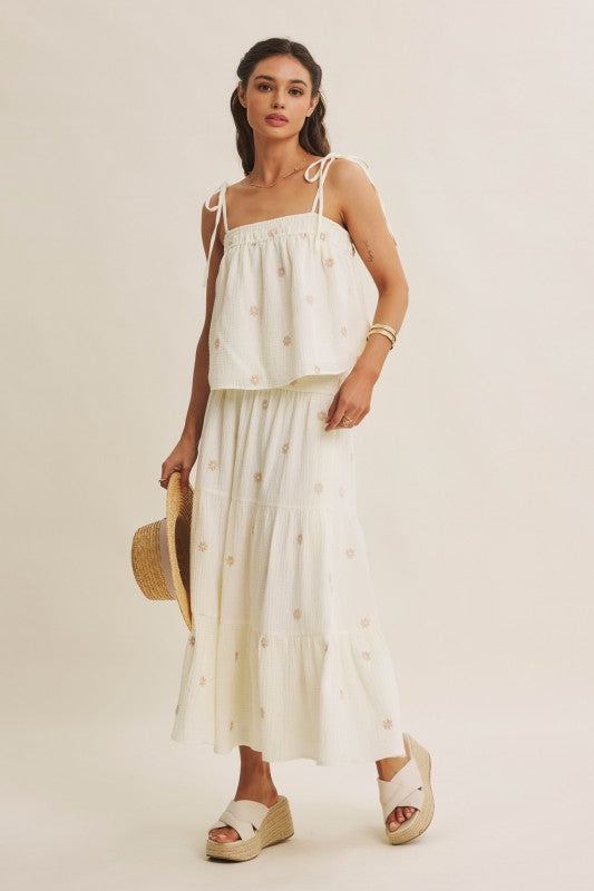 Field of Daisies Gauze Top