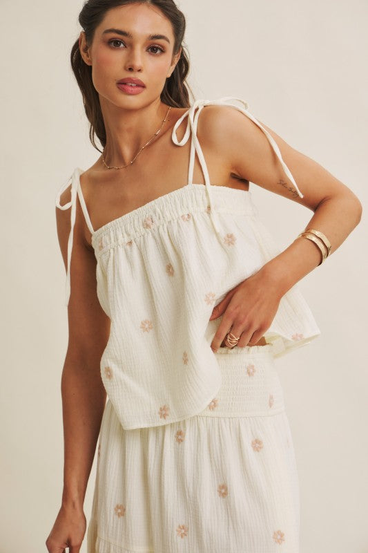 Field of Daisies Gauze Top