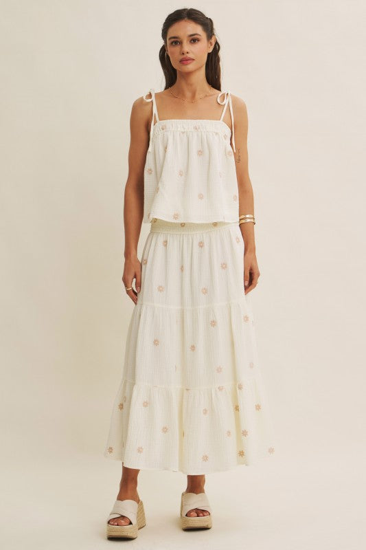 Field of Daisies Gauze Skirt
