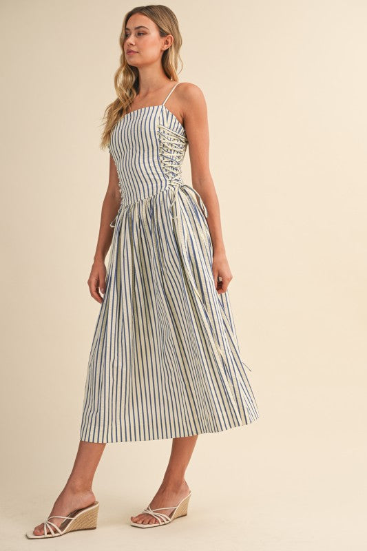Katie Striped Corset Dress