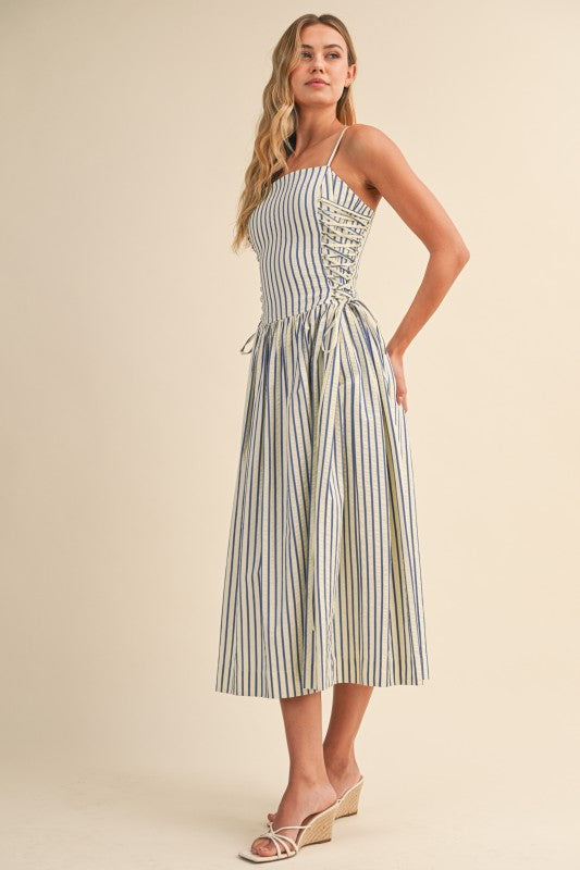 Katie Striped Corset Dress
