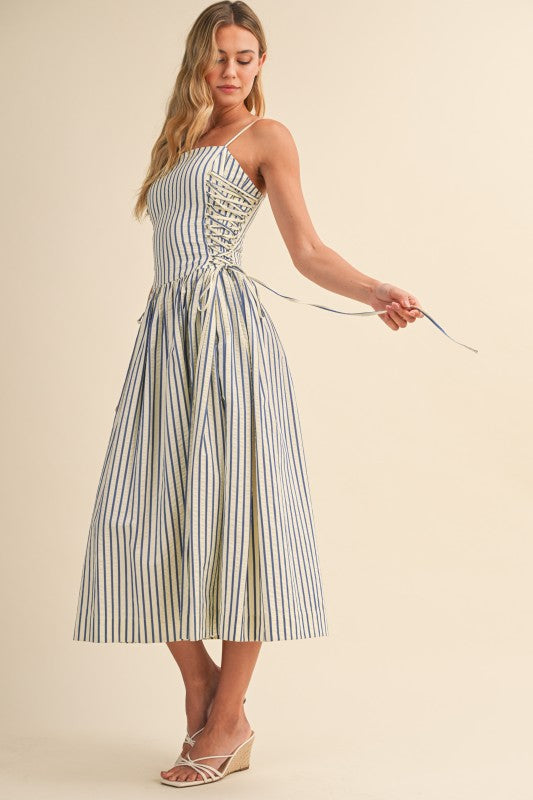 Katie Striped Corset Dress