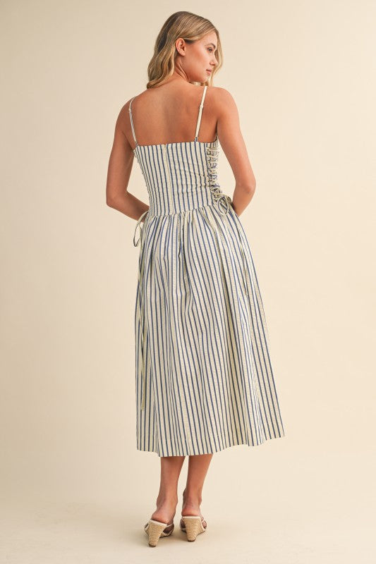 Katie Striped Corset Dress