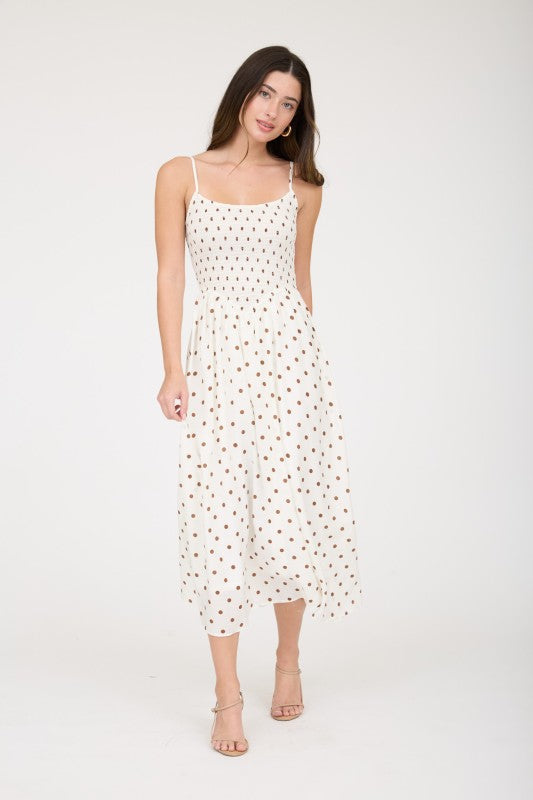 Lucy Polka Dot Midi Dress