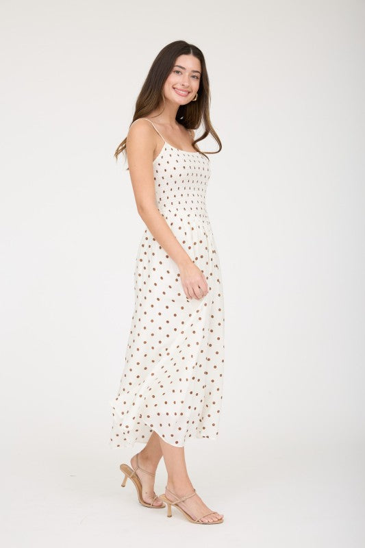 Lucy Polka Dot Midi Dress
