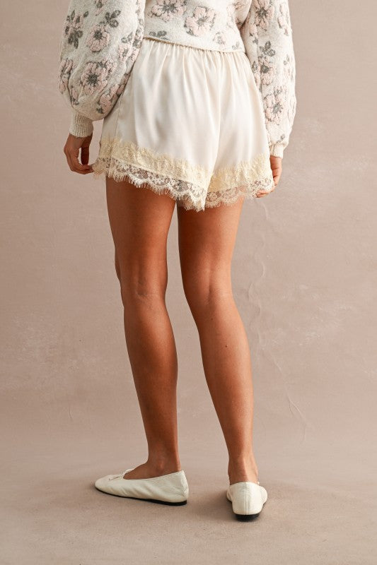 Huxley Satin Lace Shorts