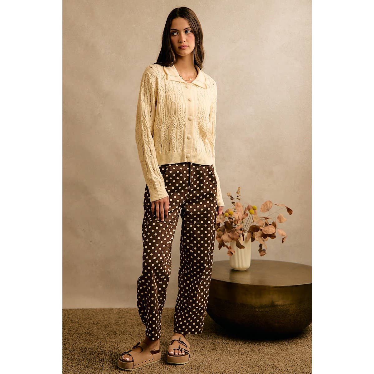 Tilly Polka Dot Barrel Pant
