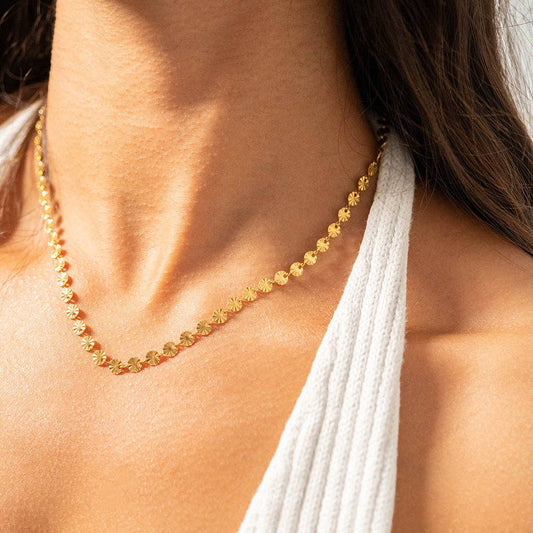 Sunburst Chain Necklace