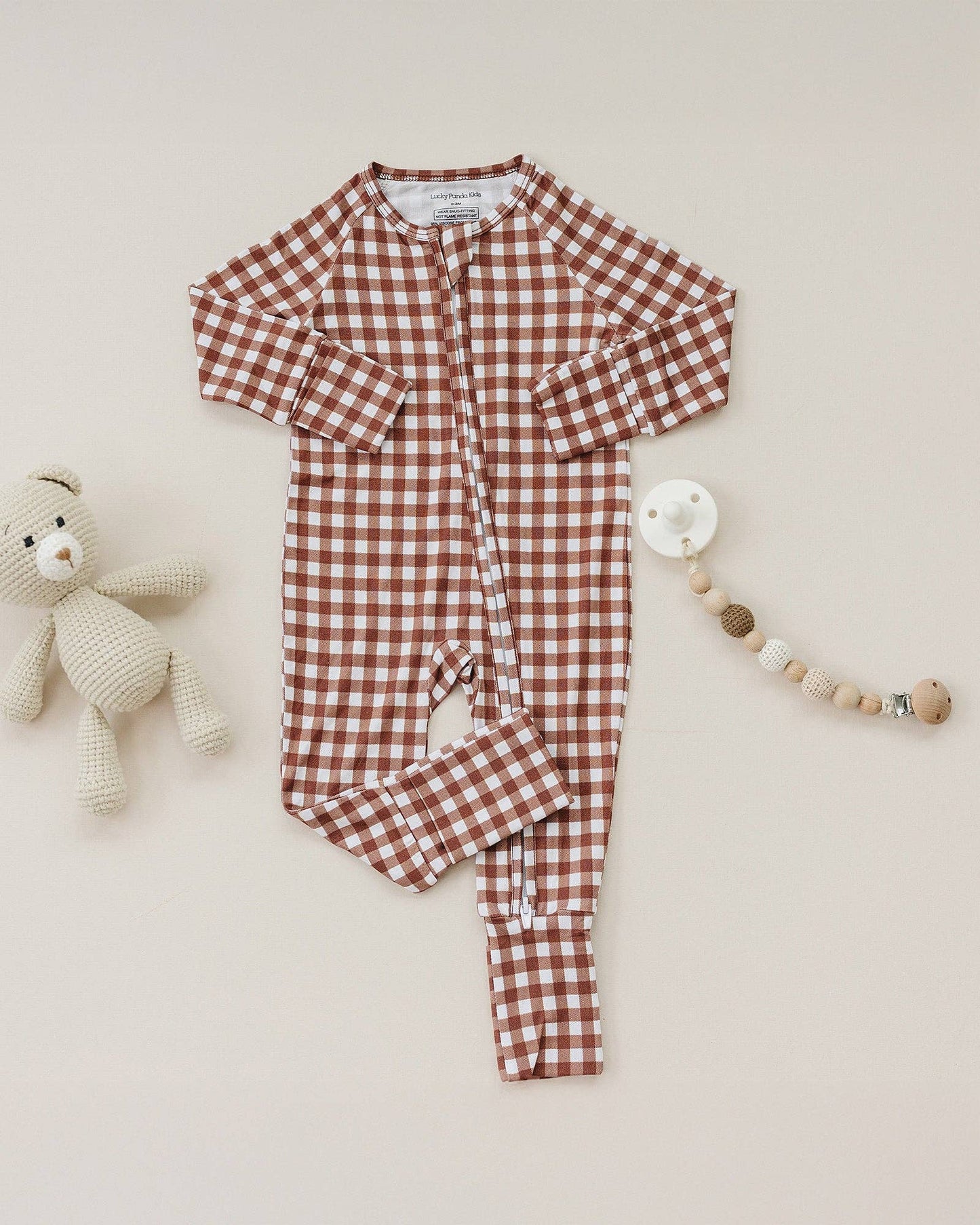 Maple My Heart Zip Up Onesie