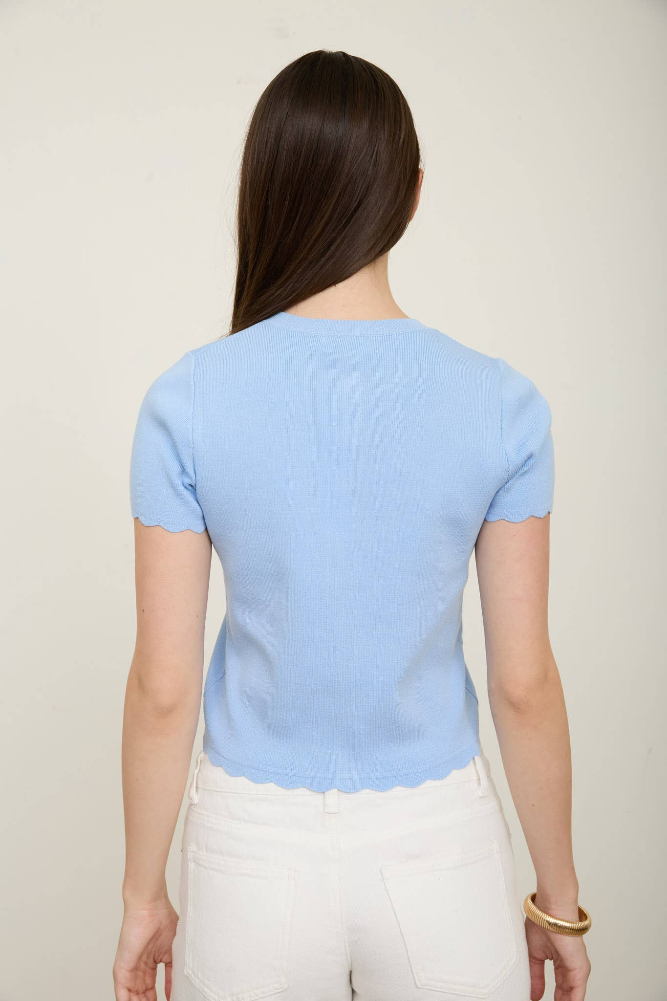 Parker Scalloped Hem Cardigan